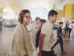 
      
      TamIl Nadu Depy CM Udhyanidhi Stalin flies abroad with family
      
      