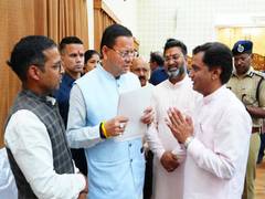 
      
      Dhami holds public hearing, orders time-bound grievance redressal
      
      