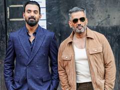 
    Suniel Shetty hails son-in-law KL Rahul's 152-run knock 
    
