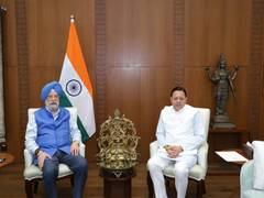 
      
      Uttarakhand CM Dhami meets Petroleum Minister Hardeep Puri
      
      