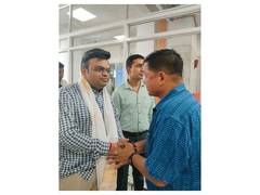 
      
      Jay Shah at Bagdogra Airpor before cricket academy inauguration
      
      