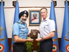 
      
      Commander of US Pacific Air Forces visits India
      
      