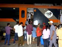 
      
      Mumbai-Solapur Vande Bharat coach trolley derails
      
      