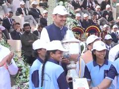 Maharashtra CM Fadnavis attends closing ceremony of 36th State Police Sports Competition