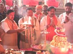 
      
      Nitin Nabin offers prayers at Ganga Ghat in Varanasi
      
      