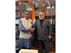 
      
      Shashi Tharoor meets Iran's Ambassdor to India Mohammad Fathali
      
      