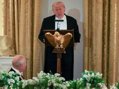 
      
      Trump claims King Charles backs hardline Iran nuclear stance
      
      