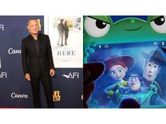 
      
      Tom Hanks explains Woody's viral bald spot in 'Toy Story 5'...
      
      