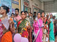 
      
      West Bengal records voter turnout of 78.68% till 3:00 PM
      
      