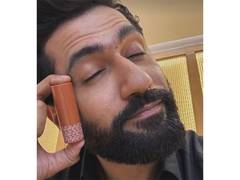 
      
      Vicky flaunts his caffeinated cheeks, credits go to Katrina
      
      