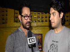 Aamir Khan, son Junaid attend Mumbai Indians vs Sunrisers Hyderabad match at Wankhede