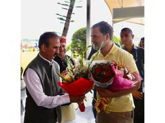 
      
      Rahul Gandhi visits Himachal to attend Congress Training Session
      
      