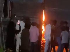 
      
      Telangana: Fire breaks out at scrap shop in Hyderabad
      
      