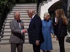 
      
      US President Donald Trump, First Lady bid farewell to UK royals
      
      