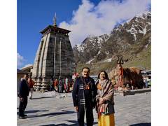 
      
      Gautam Adani and his wife offer prayers at Kedarnath temple
      
      