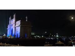 
      
      Mumbai: Gateway of India shines under moonlight on Buddha Purnima
      
      