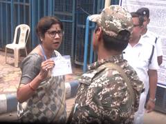 
      
      Shashi Panja arrives at EVM strong room in Kolkata
      
      