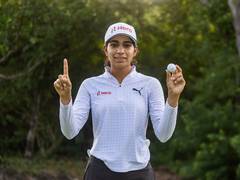 
      
      Diksha shines with stunning ace to open strong in Mauritius
      
      