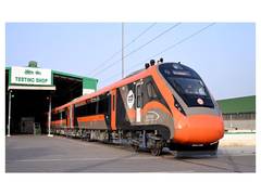 
      
      MCF rolls out its first Vande Bharat trainset
      
      