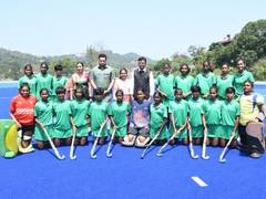 
      
      Mansukh Mandaviya meets “future Olympians in the making”
      
      