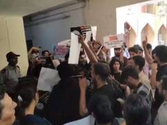 
      
      Jamia students protest against VC during hostel event
      
      
