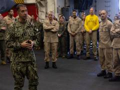 
      
      CENTCOM chief visits USS Tripoli amid naval blockade
      
      