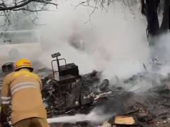 
      
      Uttar Pradesh: Fire destroys shacks in Ghaziabad’s Vasundhara
      
      