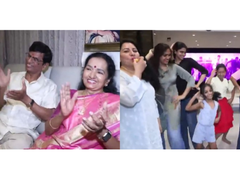 
      
      Vijay's family celebrates with ‘Whistle Podu’ dance
      
      