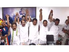 
      
      Congress-led UDF crosses majority mark in Keralam
      
      