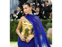 
      
      Met Gala 2026: Hailey Bieber delivers regal look in gold outfit
      
      