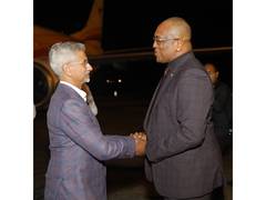 
      
      EAM Jaishankar arrives in Suriname on maiden visit
      
      