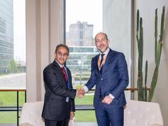 
      
      Union MoS holds talks with Netherlands Vice PM 
      
      