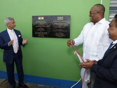 
      
      EAM hands over India-backed fruit processing facility in Suriname
      
      