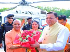 
      
      CM Yogi Adityanath joins CM Dhami for development push
      
      