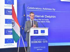 
      
      EU envoy seeks investment chapter and early pact in India-EU FTA
      
      