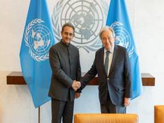 
      
      MoS Kirti Vardhan Singh meets UN Chief Guterres in New York
      
      