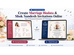 
      
      Create Marriage Biodata, Shok Sandesh Invitations Easily Online 
      
      
