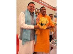 
      
      Dhami extends wishes to CM Suvendu Adhikari after oath ceremony
      
      