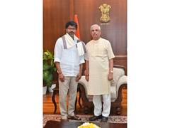
      
      TVK Chief Vijay meets Tamil Nadu Governor
      
      
