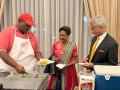
      
      Doubles of flavour: EAM relishes culinary delight with Trinidad a
      
      