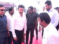 
      
      Vijay arrives at Jawaharlal Nehru Stadium to take oath as Tamil Nadu
      
      
