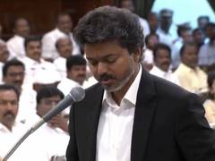 
      
      Tamil Nadu CM Vijay takes oath as MLA  at Chennai secretariat
      
      