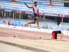 
      
      Indian Athletics Series: Sreeshankar gets long jump gold
      
      