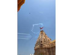 
      
      PM Modi praises IAF Suryakiran flypast in Somnath
      
      