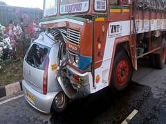 
      
      Tamil Nadu: 4 Killed in car-lorry collision in Negama
      
      