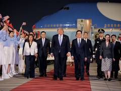 
      
      Trump arrives in China for high-stakes summit
      
      