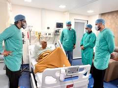 
      
       Nabi, Rashid visit Shapoor Zadran in Greater Noida hospital
      
      