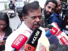 
      
      Congress' Joseph Vazhackan arrives at Chennithala’s residence
      
      