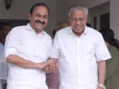 
      
      Keralam CM-designate VD Satheesan meets Pinarayi Vijayan
      
      