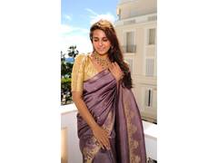 
      
      Huma Qureshi brings Banaras weave to the French Riviera
      
      